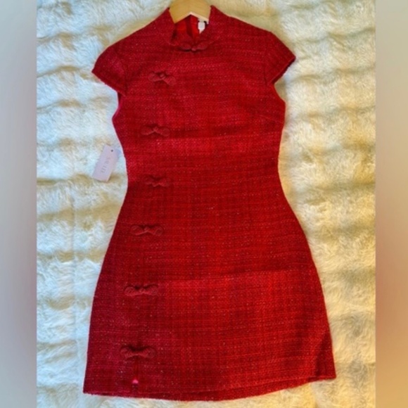 SAU LEE Dresses & Skirts - SAU LEE Natasha Dress in Red, brand new without tags, never worn, no flaws.